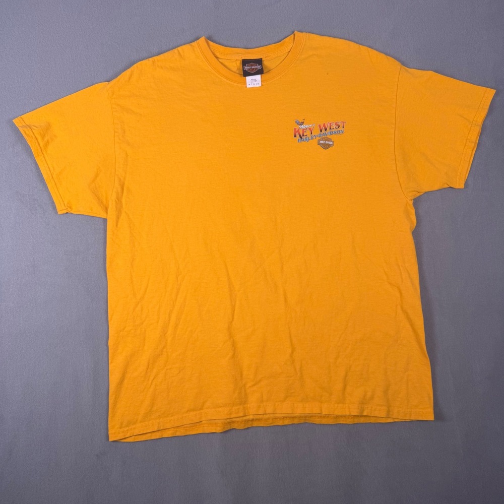 Harley Davidson Peterson's Key West T-Shirt XL Orange